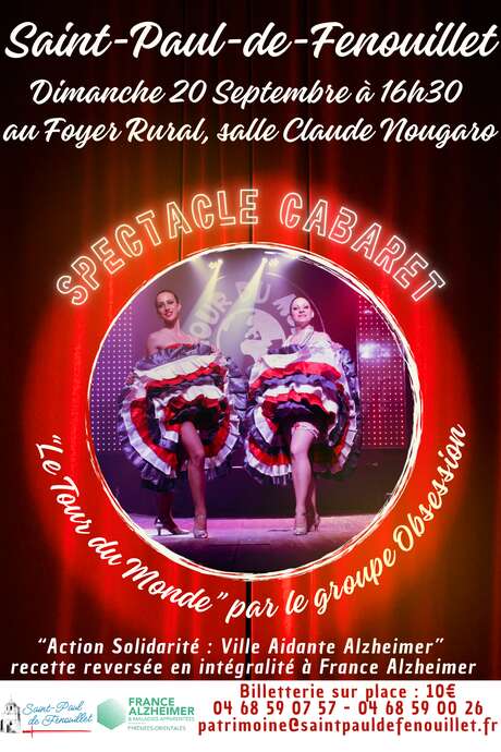 SPECTACLE CABARET EN FAVEUR DE FRANCE ALZHEIMER
