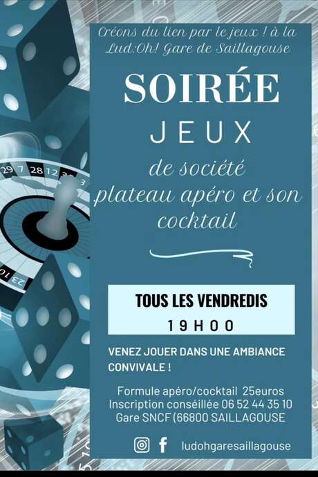 SOIRÉE JEUX DE SOCIÉTÉ