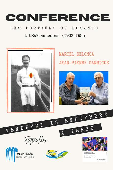 CONFÉRENCE - LES PORTEURS DU LOSANGE - L'USAP AU COEUR (1902-1955)