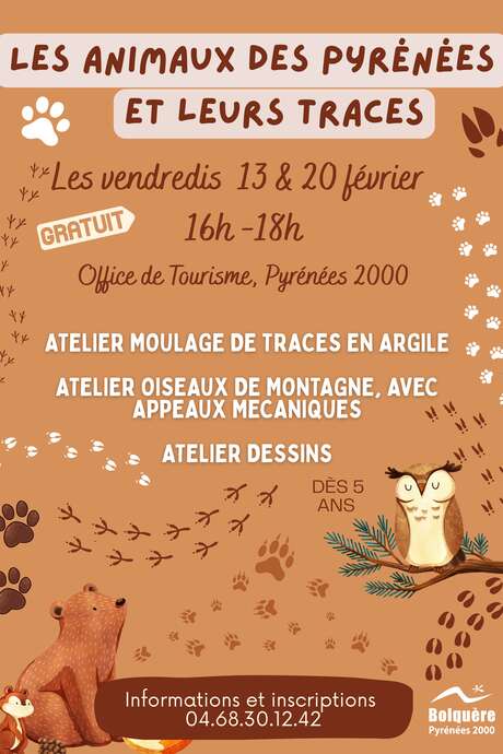 ATELIER: LES ANIMAUX DES PYRÉNÉES & LEURS TRACES