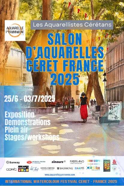 1ER SALON INTERNATIONAL DES AQUARELLISTES ORGANISÉ PAR LES AQUARELLISTES CÉRETANS