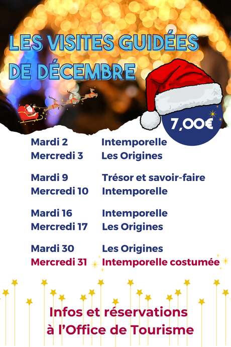 VISITES GUIDEES DE DECEMBRE