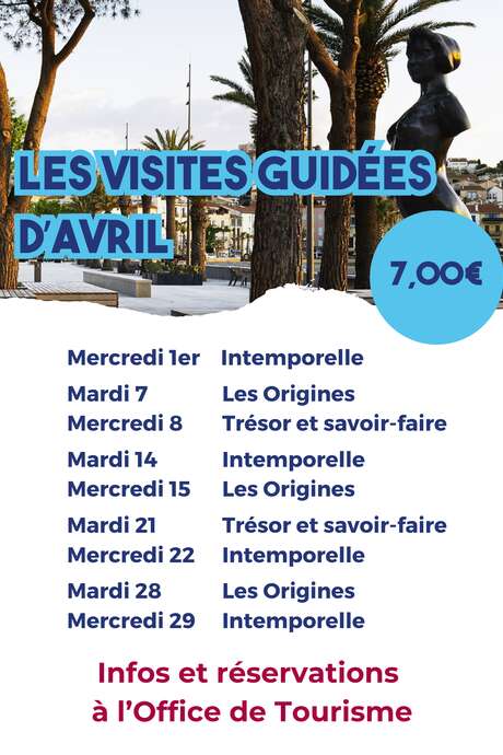 VISITES GUIDÉES D'AVRIL