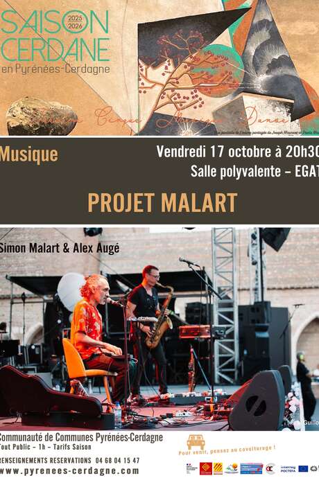 SAISON CERDANE - MUSIQUE - PROJET MALART: SIMON MALART & ALEX AUGÉ
