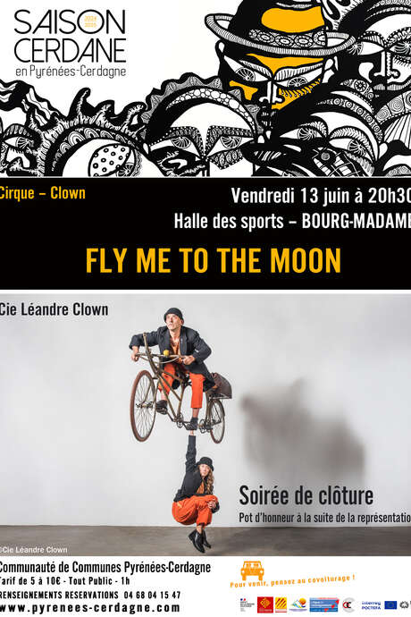 SAISON CERDANE - CIRQUE - CLOWN: FLY ME TO THE MOON