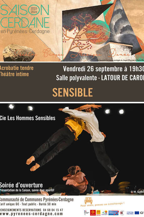 SAISON CERDANE - ACROBATIE TENDRE, THÉATRE INTIME - SENSIBLE