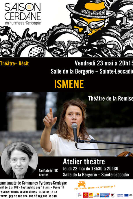 SAISON CERDANE - THEÂTRE – RECIT   ISMÈNE – THÉÂTRE DE LA REMISE