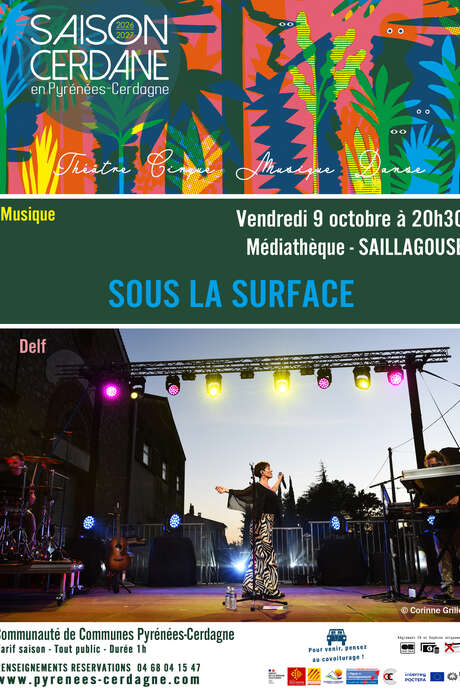 SAISON CERDANE - SOUS LA SURFACE - DELF: MUSIQUE ACTUELLE