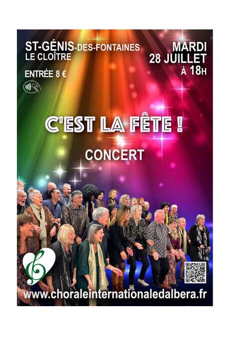 CONCERT CHORALE INTERNATIONALE DE L'ALBERA "C'EST LA FÊTE"