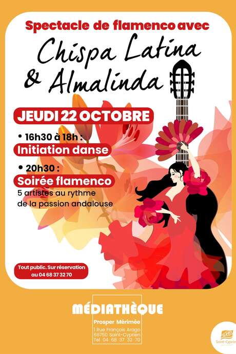 SPECTACLE FLAMENCO AVEC CHISPA LATINA & ALMALINDA
