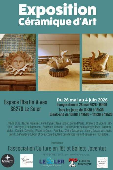 EXPOSITION CÉRAMIQUE D'ART