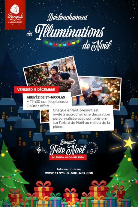 BANYULS S'ILLUMINE & ARRIVEE DE ST-NICOLAS
