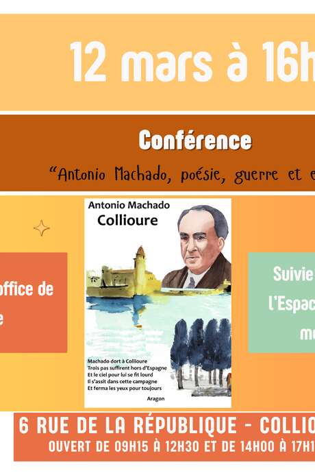 L'ASSOCIATION FONDATION ANTONIO MACHADO S'INVITE À L'OFFICE DE TOURISME