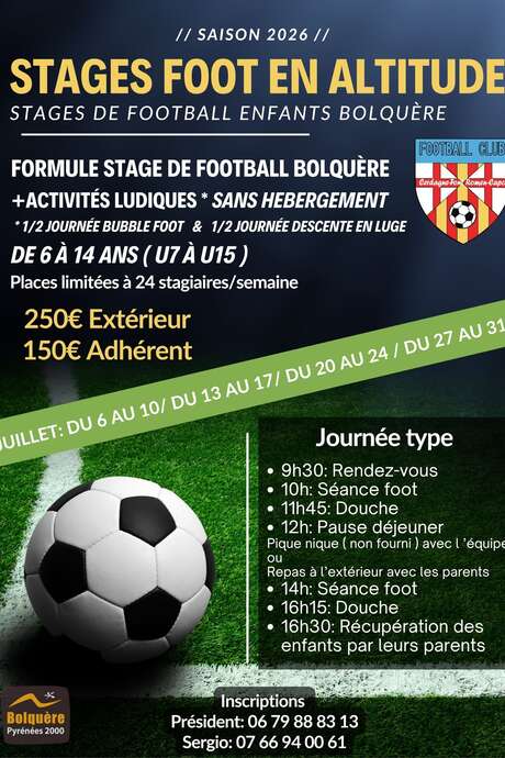 STAGE DE FOOT EN ALTITUDE