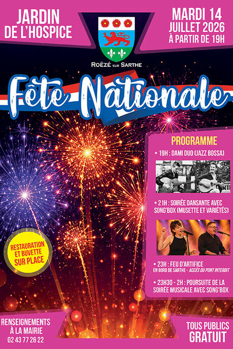 Fête Nationale, Mairie Roëzé sur Sarthe