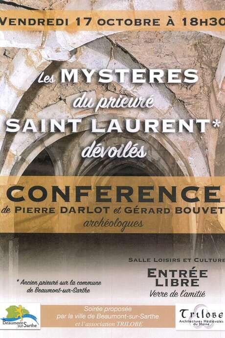 Conférence "Les mystères du Prieuré Saint-Laurent dévoilés"