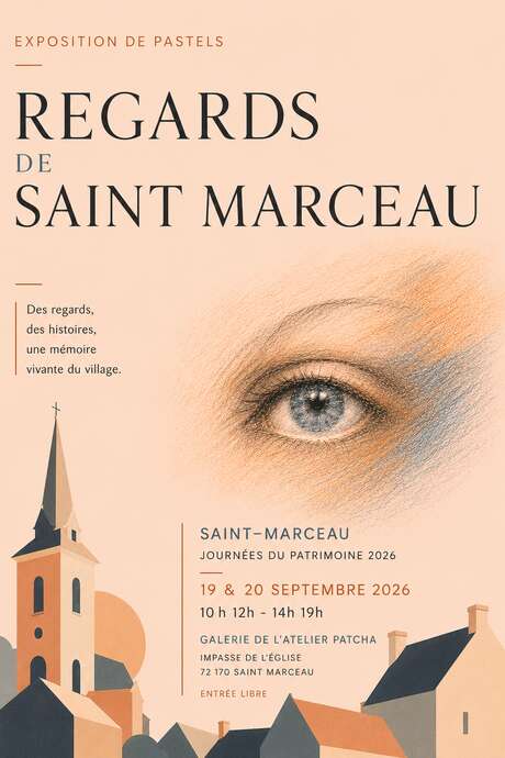 Exposition de pastels "Regards de Saint-Marceau" à l'Atelier Patcha - Journées Européennes du Patrimoine