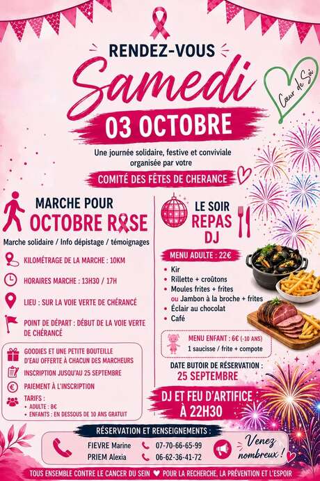 Marche solidaire de 10 kilomètres pour Octobre Rose