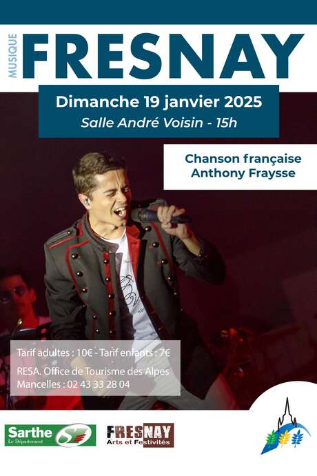 Spectacle chanson française de Anthony Fraysse