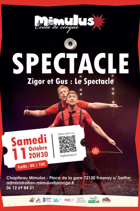 Spectacle de clowneries jonglistiko-magiques "Zigor et Gus"
