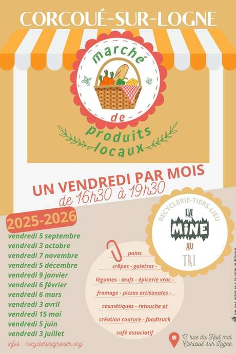 MARCHÉ DE PRODUCTEURS LOCAUX A LA RECYCLERIE LE GRENIER