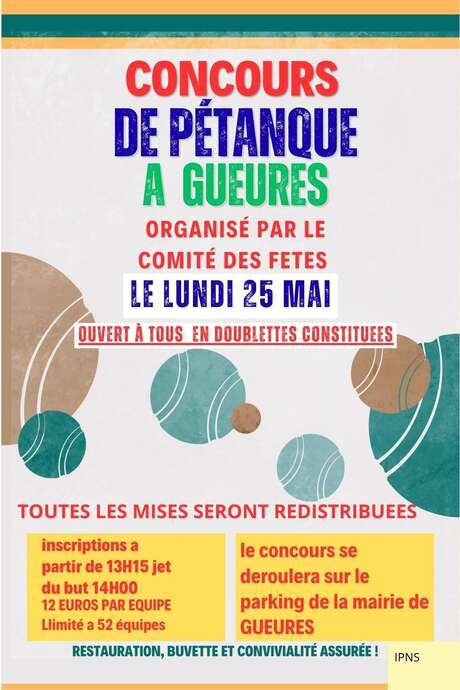 Concours de pétanque