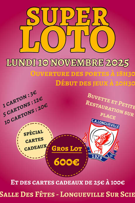 LOTO DU C.A. LONGUEVILLAIS FOOTBALL