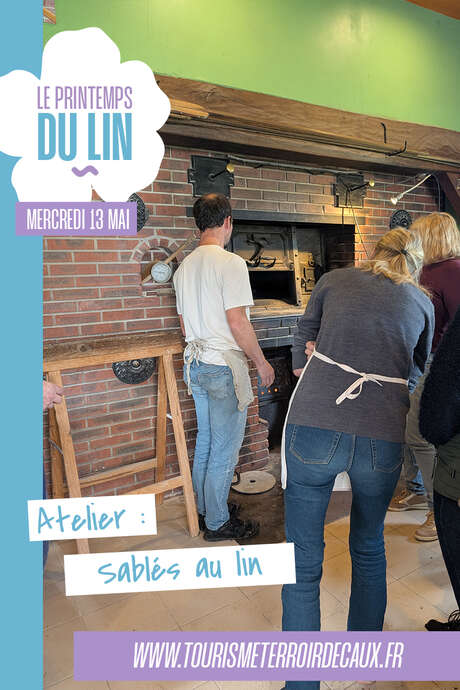 Atelier sablés au lin au Moulin de l'Arbalète