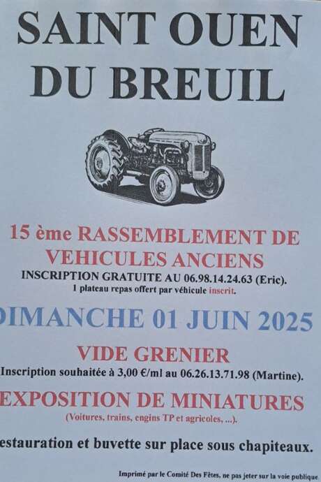 15ème rassemblement de véhicules anciens/vide-grenier et miniatures