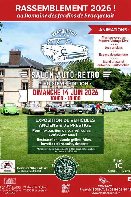 Salon auto rétro au Château de Bracquetuit