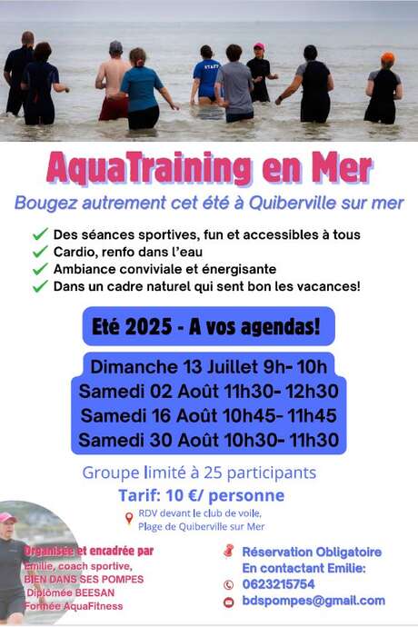 Aquatraining en mer