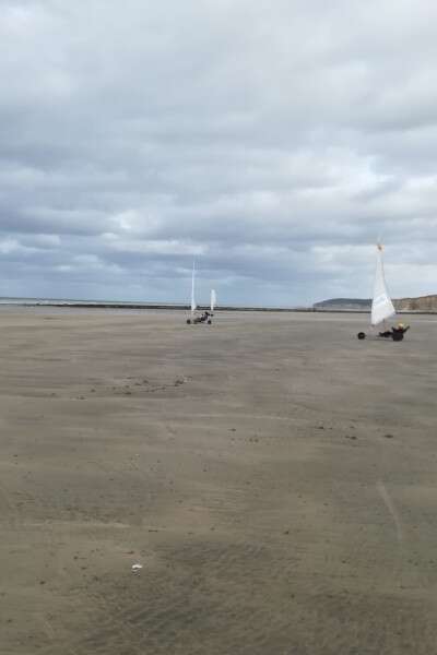 Initiation au char à voile sur la Côte d'Albâtre