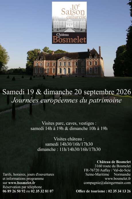 Les Journées Européennes du Patrimoine - Saison culturelle du Bosmelet