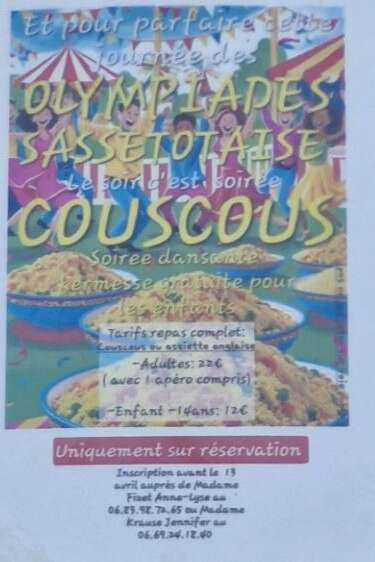 Les Olympiades Sassetotaises - Soirée Couscous