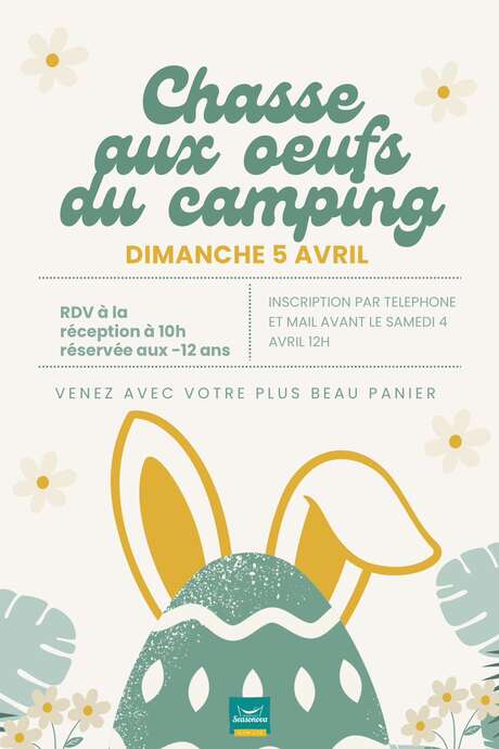 Chasse aux oeufs du camping