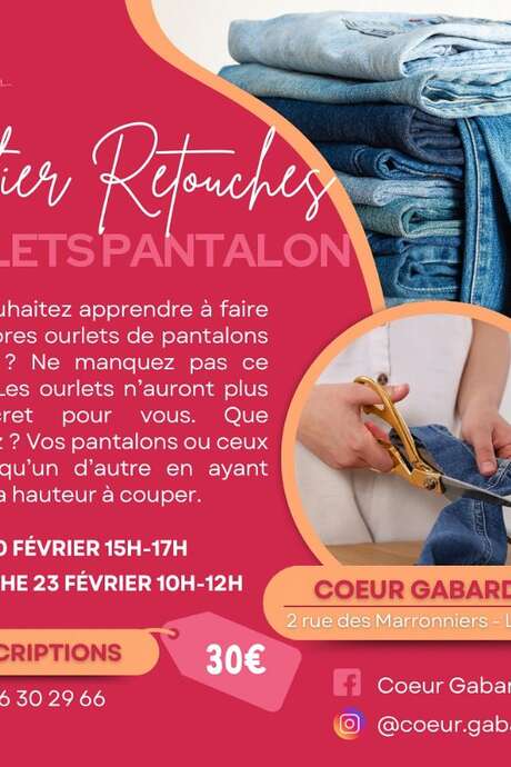 Atelier retouches : ourlets pantalons