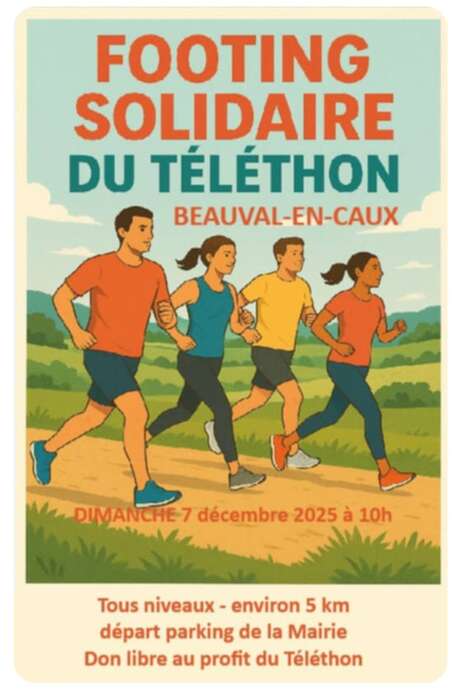 Footing solidaire au profit du Téléthon