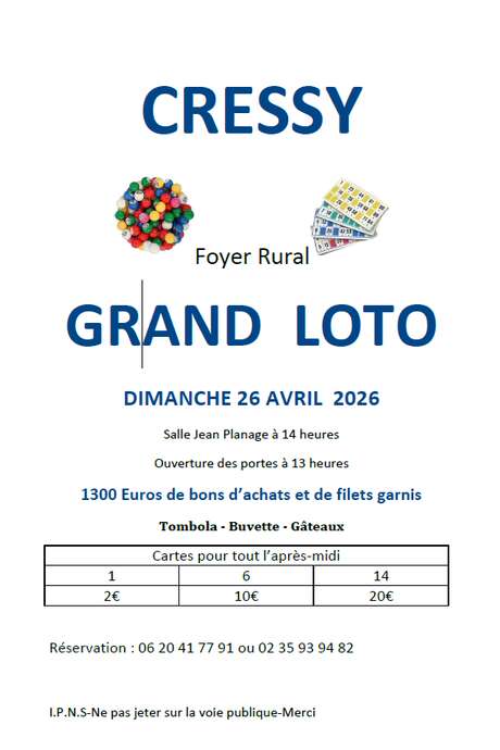 Loto, Cressy