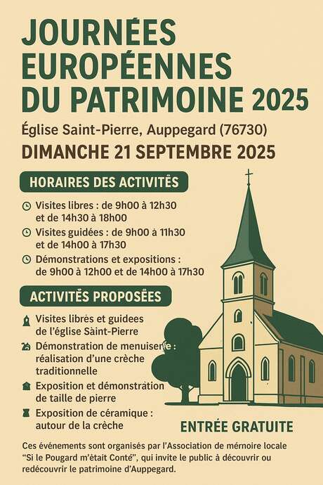 Journées du Patrimoine - Visites de l'église Saint-Pierre