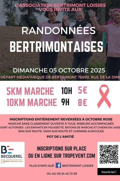 Randonnées Bertrimontaises au profit d'Octobre Rose