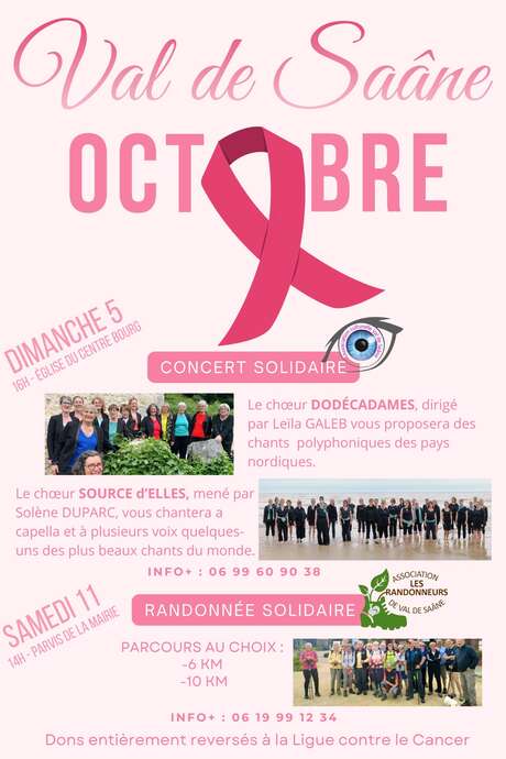 Randonnée solidaire Octobre Rose