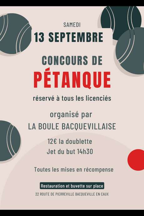 Concours de pétanque