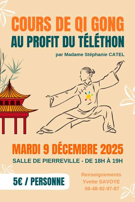 Cours de Qi Gong au profit du Téléthon
