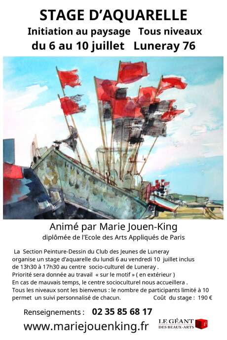 Stage d'Aquarelle avec Marie Jouen-King
