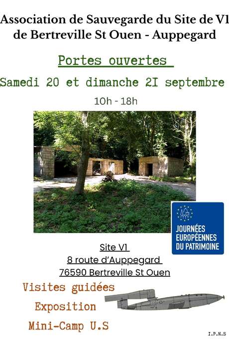 Journées du Patrimoine - Visites du site V1 de Bertreville-Saint-Ouen