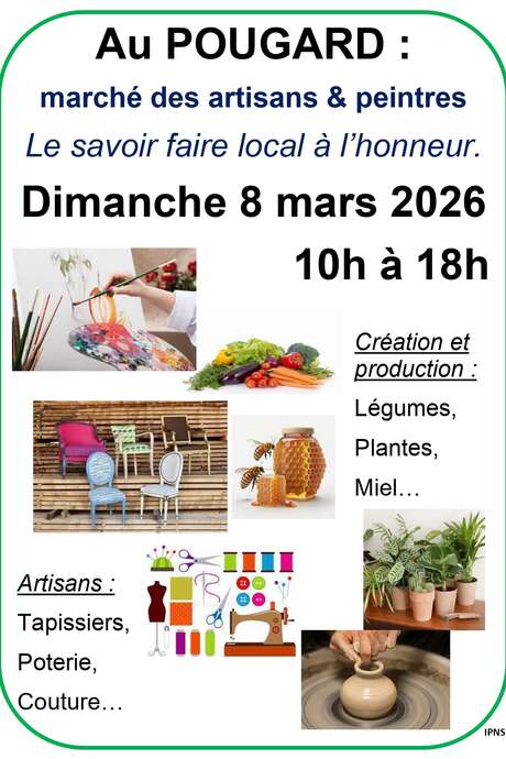 Le marché du Pougard : Artisans et Peintres