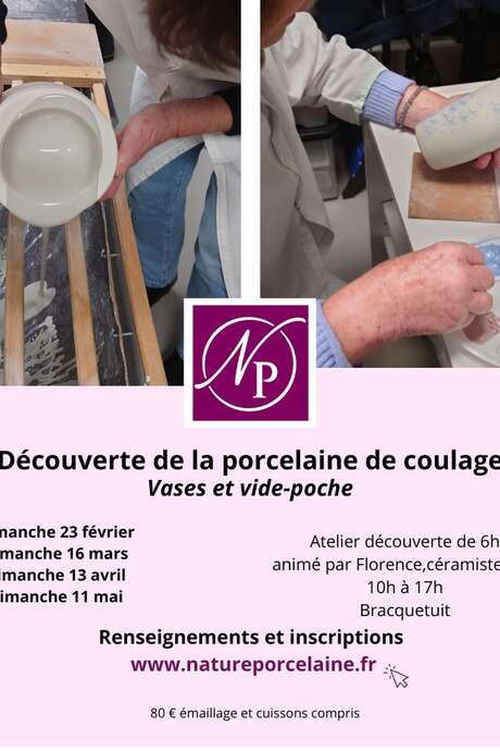 Atelier Découverte Porcelaine de Coulage