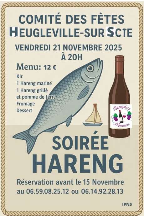 [COMPLET] Soirée Harengs et beaujolais