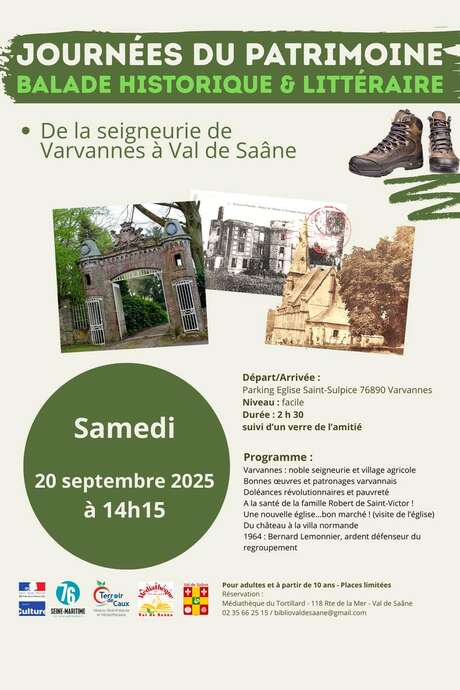 Journées du Patrimoine : Balade historique & littéraire
