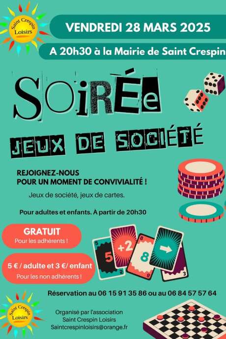 Soirée "Jeux de société"